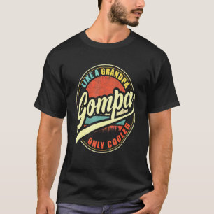 Camiseta Mens Gompa Como Um Avô Só Mais Frio