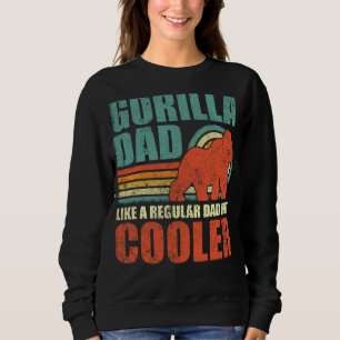 Camiseta Mens Gorilla Pai Como Um Pai Regular Mas Fa Mais F