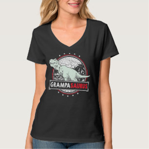 Camiseta Mens Grampa Ideia De Avós Homens Trex Gramp