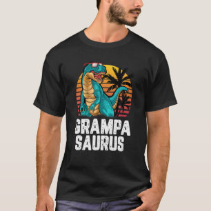 Camiseta Mens Grampa Saurus Dinosaur Funny Grampasauro T R