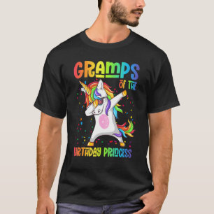 Camiseta Mens Gramps Da Princesa Aniversário Dabbing Unico