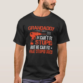 Camiseta Mens Grandaddy não consegue consertar o estúpido,