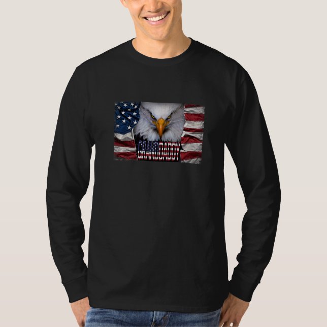 Camiseta Mens Granddaddy Eagle Granddaddy American Bald Ea (Frente)