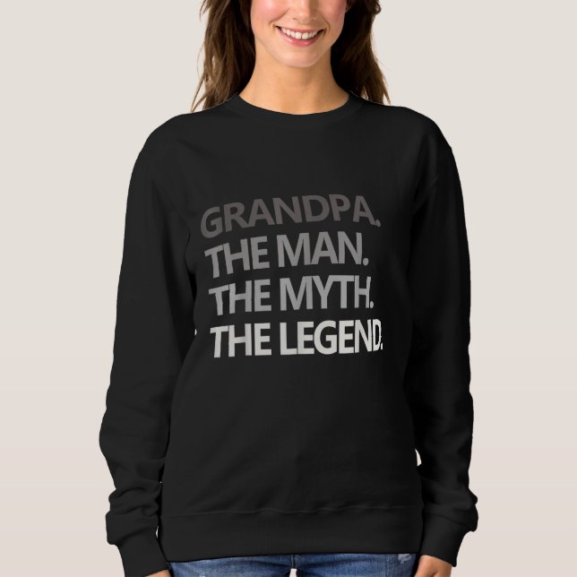Camiseta Mens GRANDPA THE MAN THE MYTH THE LEGEND Father's  (Frente)