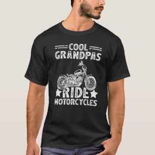 Camiseta Mens Grandpas Andam Motocicletas Biker Avô Fath