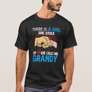 Camiseta Mens Grandy Dia de os pais Da Esposa E Filha Ela