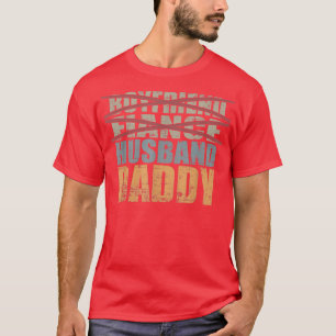 Camiseta Mens Grávida Anúncio Namorado Fiance Husb
