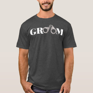 Camiseta Mens Groom algemado Presente do Partido Bridal