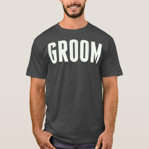 Camiseta Mens Groom TFor Um Marido Para Ser, Sentir ou Casa