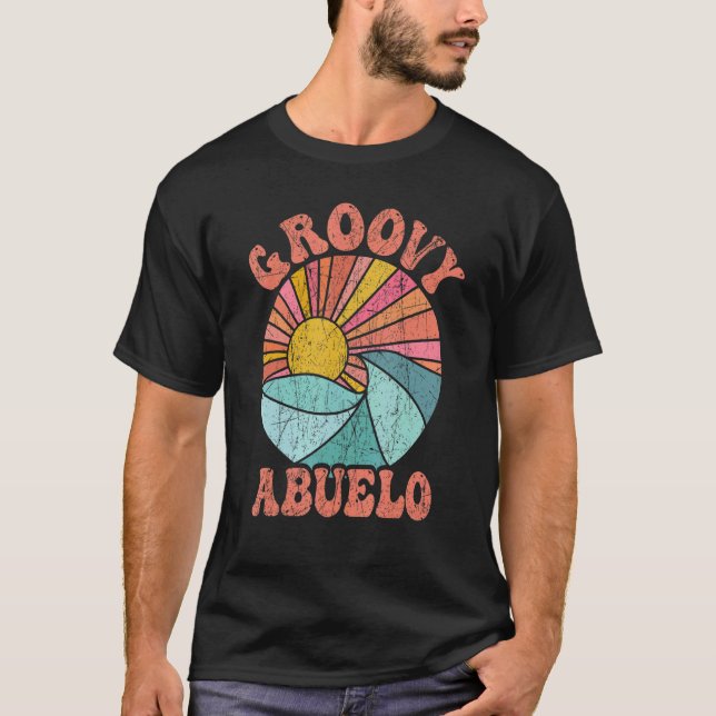 Camiseta Mens Groovy Abuelo 70s Aesthetic Nostalgia 1970's  (Frente)