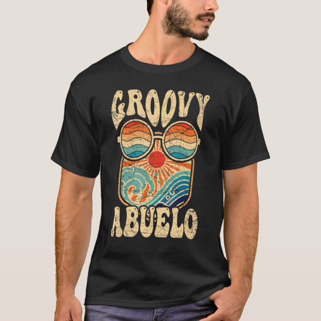 Camiseta Mens Groovy Abuelo 70s Aesthetic Nostalgia 1970's  (Frente)