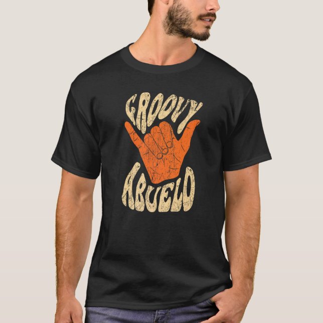 Camiseta Mens Groovy Abuelo 70s Aesthetic Nostalgia 1970's  (Frente)