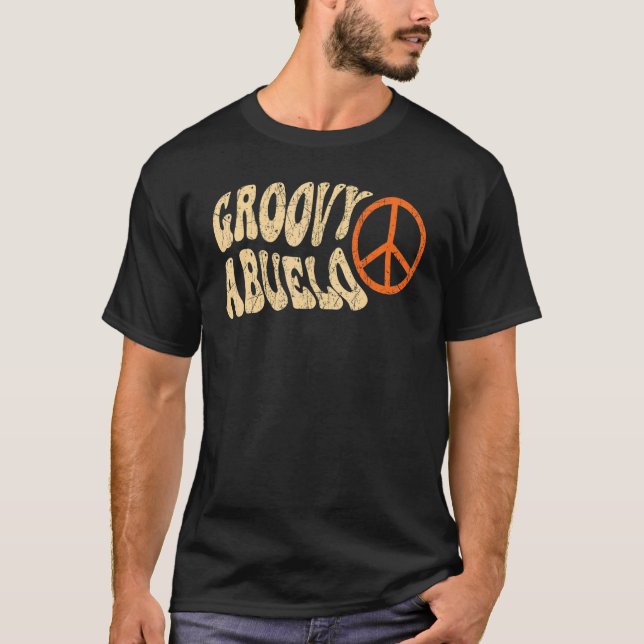 Camiseta Mens Groovy Abuelo 70s Aesthetic Nostalgia 1970's  (Frente)