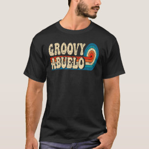 Camiseta Mens Groovy Abuelo 70s Nostalgia estética de 1970