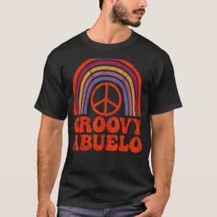 Camiseta Mens Groovy Abuelo 70s Nostalgia estética de 1970