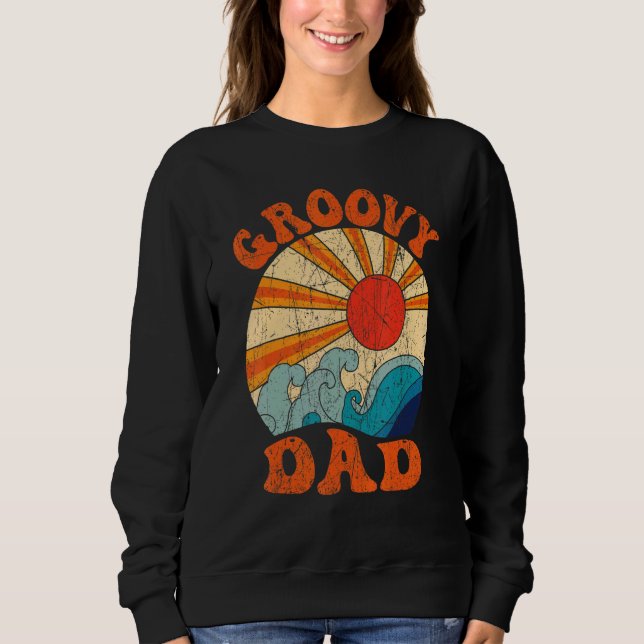 Camiseta Mens Groovy Dad 70s Aesthetic Nostalgia 1970's Ret (Frente)