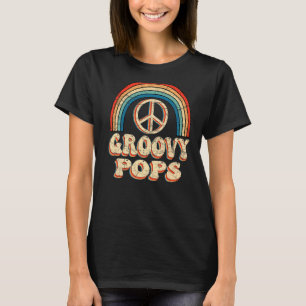 Camiseta Mens Groovy Pop 70s Nostalgia estética 1970 Re