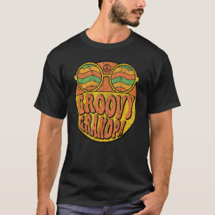 Camiseta Mens Groovy Vovô 70 Nostalgia estética de 1970