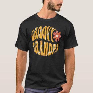 Camiseta Mens Groovy Vovô 70 Nostalgia estética de 1970