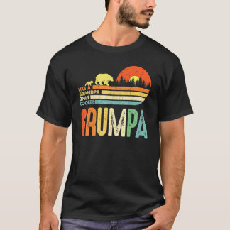 Camiseta Mens Grumpa Como Um Avô Só Mais Frio Para Homens R