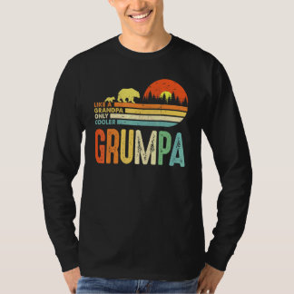 Camiseta Mens Grumpa Como Um Avô Só Mais Frio Para Homens R
