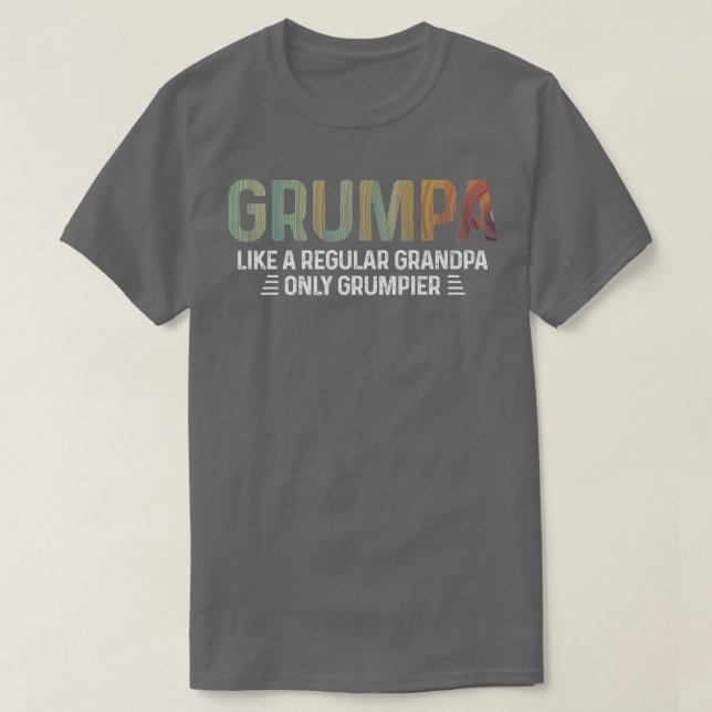 Camiseta Mens Grumpa Definição Tee Como Um Avô Normal  (Frente do Design)