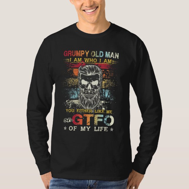 Camiseta Mens Grumpy Velho Sou Quem Sou (Frente)
