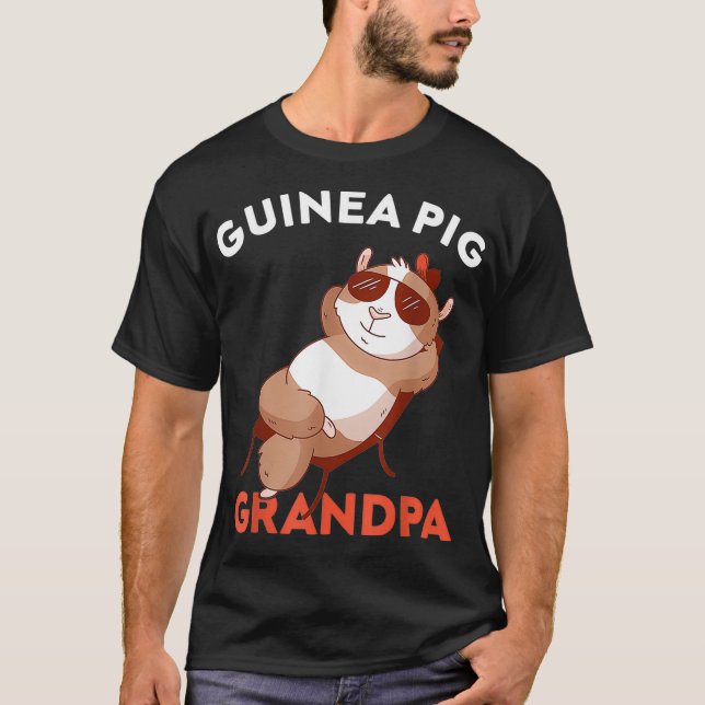Camiseta Mens Guiné Pig Avô para Homens (Frente)