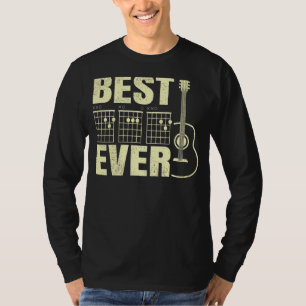 Camiseta Mens Guitarista Melhor Pai De Pai De Corda