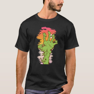 Camiseta Mens Halloween Assustador Horror Monstro Zombie Mã
