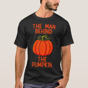 Camiseta Mens Halloween O Homem Por Trás Da Abóbora