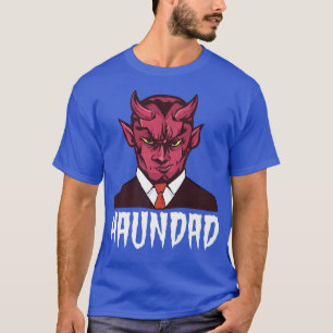 Camiseta Mens Halloween Retrato Gráfico Face LuCIF