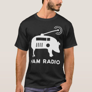 Camiseta Mens Ham Radio Pig Premium