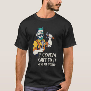 Camiseta Mens Handyman Avô Capacita Ferramentas de Reparado