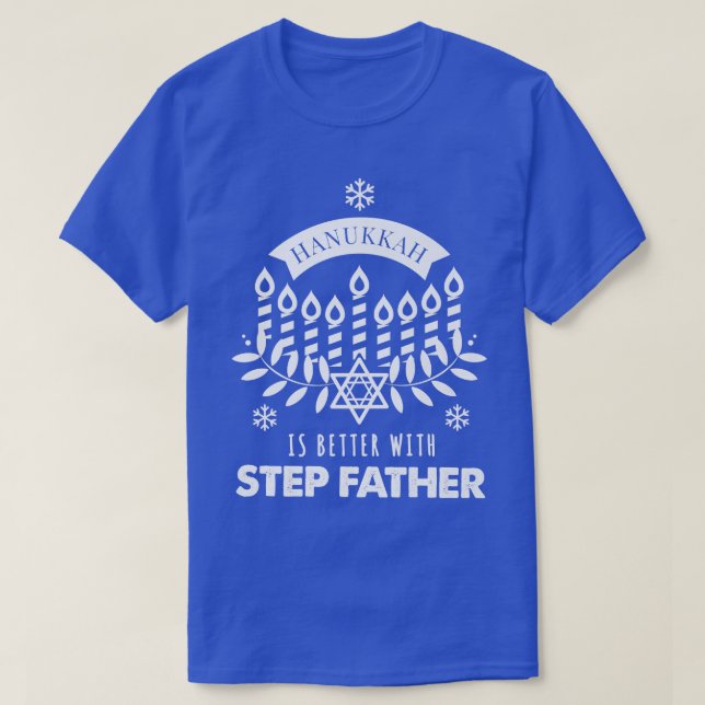 Camiseta Mens Hanukkah é melhor com o passo que padre combi (Frente do Design)