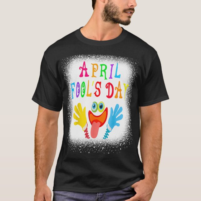 Camiseta Mens Happy April Fool Day 1rua abril Fools Dia 20 (Frente)
