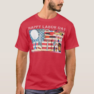Camiseta Mens Happy Labour Day Legal American Flag Tool Bo