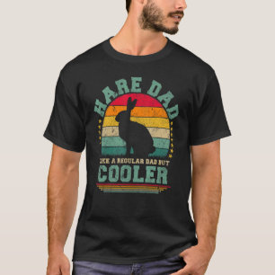 Camiseta Mens Hare Pai Como Um Pai Regular Mas Um Pai Mais 