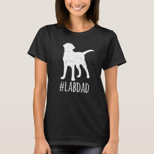 Camiseta Mens Hashtag Lab Pai Labrador Retriever Pai Fathe