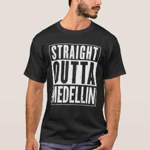 Camiseta Mens Hetero Outta Medellin Engraçado
