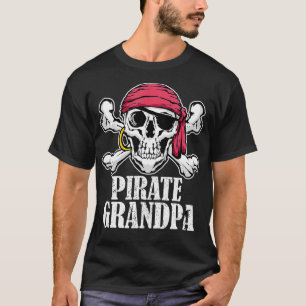 Camiseta Mens Hospedando Pirate Birthday Jolly Roger Party