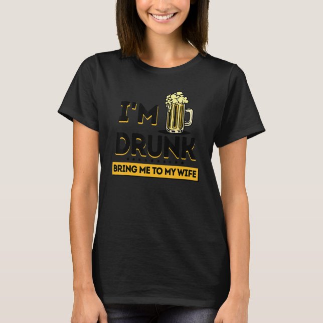 Camiseta Mens Humorous Statement Beer Bebendo Álcool Pa (Frente)