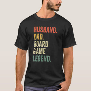 Camiseta Mens Husband Conselho Game Night Legenda Padre V