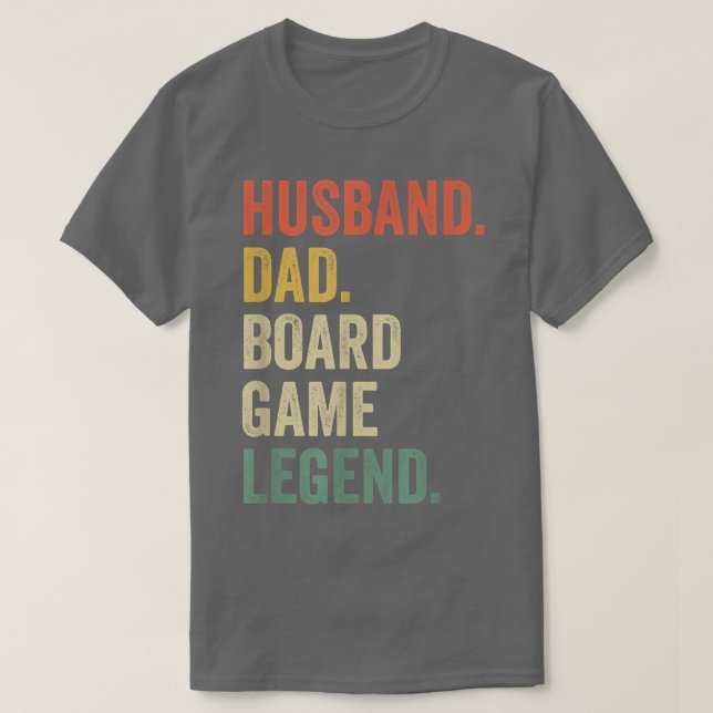 Camiseta Mens Husband Dad Board Game Night Legend Funny Fat (Frente do Design)