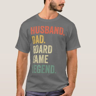 Camiseta Mens Husband Dad Board Game Night Legend Funny Fat