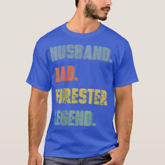 Camiseta Mens Husband Dad Forester Legend Vintage Father's 