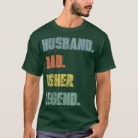 Mens Husband Dad Usher Legend Vintage Father's Day