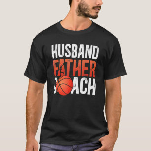 Camiseta Mens Husband Padband Pai treinador de basquetebol