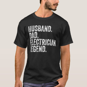 Camiseta Mens Husband Pai Legenda Eletrônica Engraçado Padr