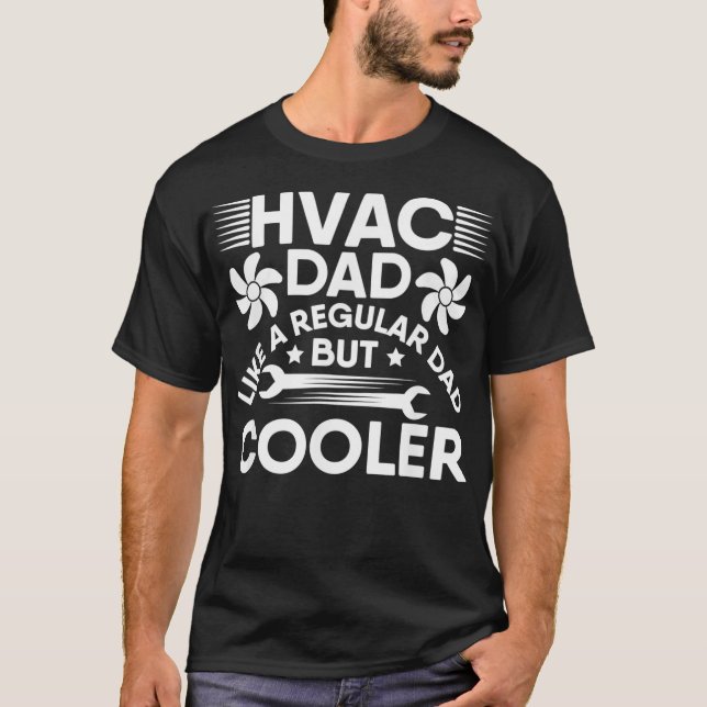 Camiseta Mens HVAC Dad Heating Ventilation Air Conditioning (Frente)